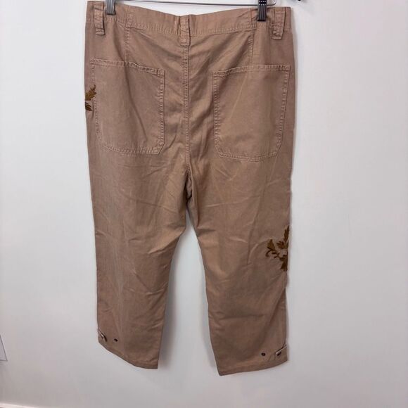 Sundance Shadow Garden Pants NEW with tags Size 14 Nougat - Picture 9 of 15